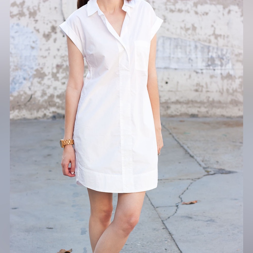 J Crew Oxford Popover Shirtdress